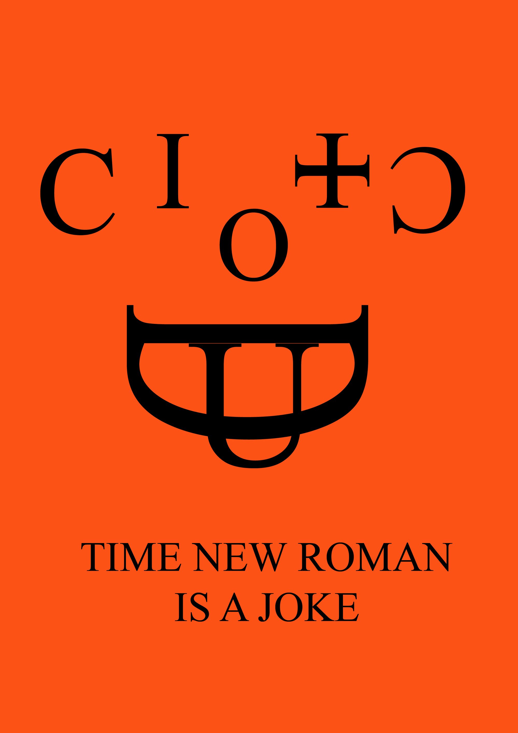 Time New Roman is a joke